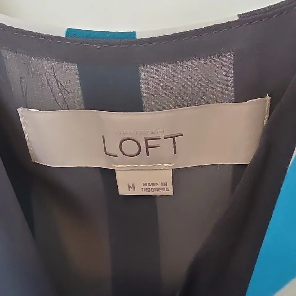 LOFT Multi-colored Striped Dress - Picture 2 of 7